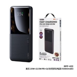 Remax RPP-622 20W + 22.5W PD + QC Fast Charge Power Bank 10000mAh - Black